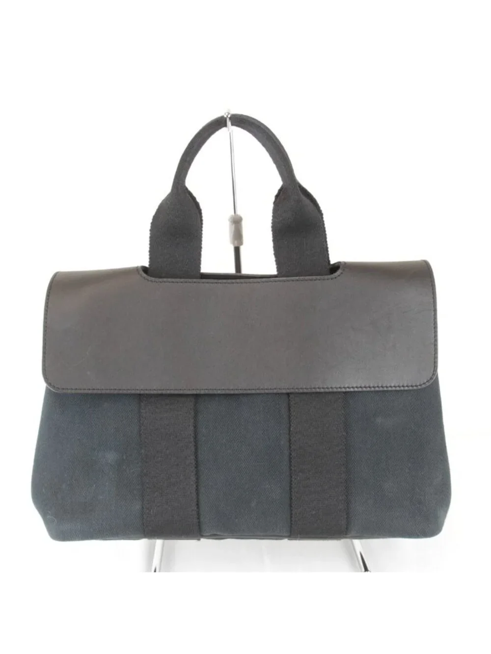 Hermes Valparaiso Handbag with PM Pouch Toille Blanc